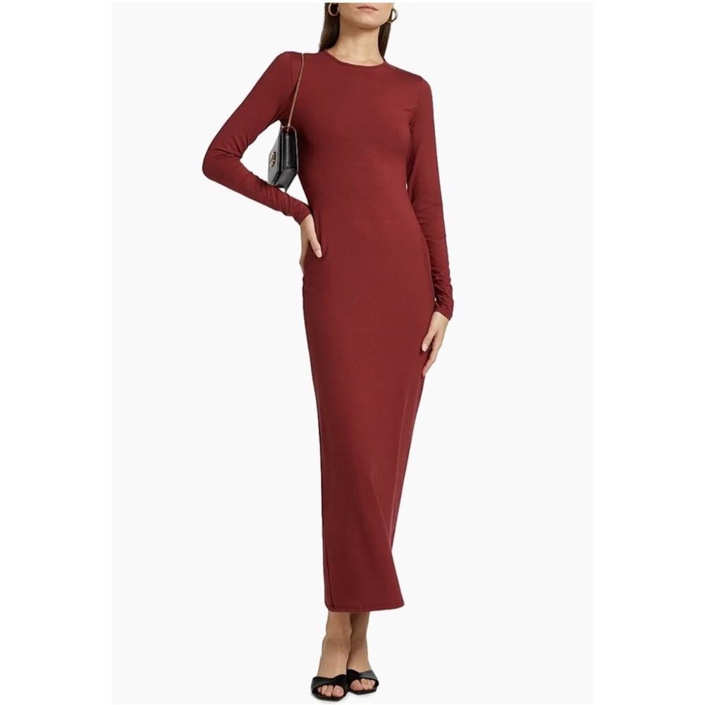 Reformation Burgundy Maxi Dress